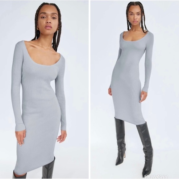 Aritzia Babaton Blue Neighbour Dress - Picture 2 of 6